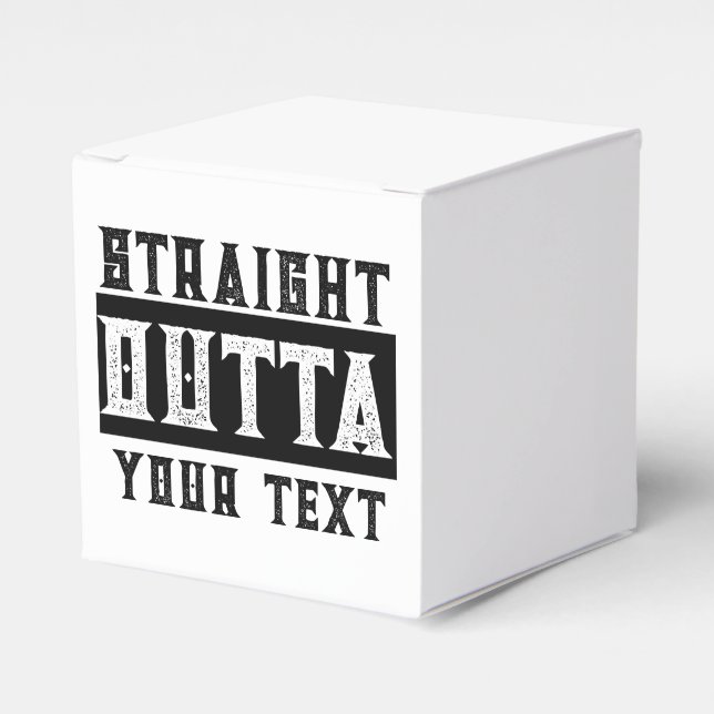 Lustigt "Rakt utkast till text" Presentaskar (Framsidan Sidan)