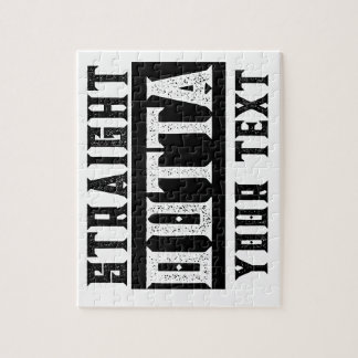 Lustigt "Rakt utkast till text" Pussel