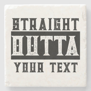 Lustigt "Rakt utkast till text" Stenunderlägg