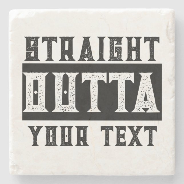 Lustigt "Rakt utkast till text" Stenunderlägg (Framsidan)