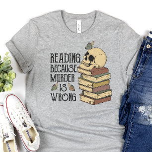 Lustigt Reading T-shirt, Bok Älskare Shirt T