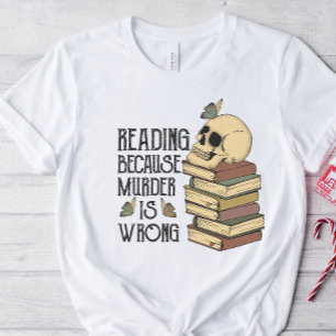 Lustigt Reading T-shirt, Bok Älskare Shirt T