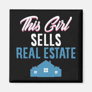 Lustigt Real Gods Agent Broker Realtor Cute House Magnet