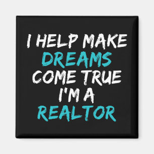 Lustigt Real Gods Agent Broker Realtor Cute House Magnet