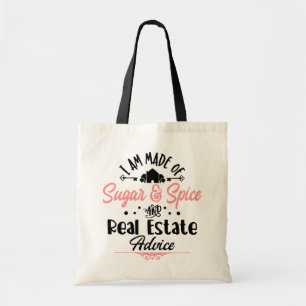 Lustigt Real Gods Agent Gift House Broker Realtor Tygkasse