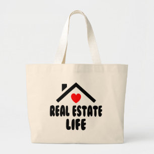 Lustigt Realtor Gift Real Gods Agent Broker hem Jumbo Tygkasse
