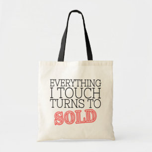 Lustigt Realtor Gift Real Gods Agent Broker hem Tygkasse