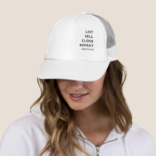 Lustigt Realtor LIST, SELL, STÄNG, REPEAT Keps