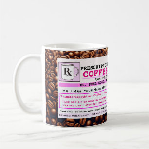 Lustigt recept RX-kaffe Mugg