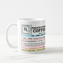 Lustigt recept RX-kaffe Mugg