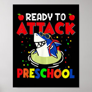 Lustigt Redo för att attackera barn från Preschool Poster