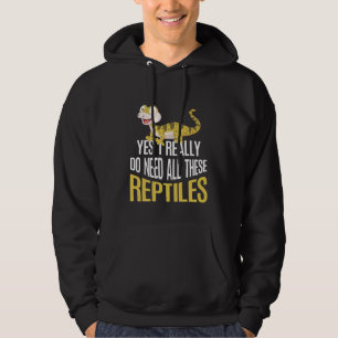 Lustigt Reptile älskare Kids Cute Animal fläkt Hoodie