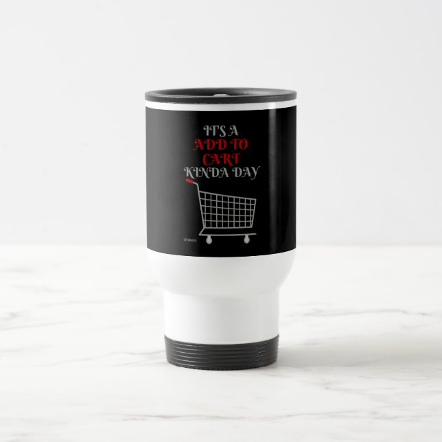 Lustigt resande mugg "ADD TO CART" (Center)
