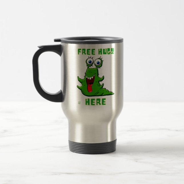 Lustigt resekaffe "FREE HUGZ.." Resemugg (Vänster)