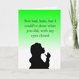 Lustigt retande förolämpande grattisar kort