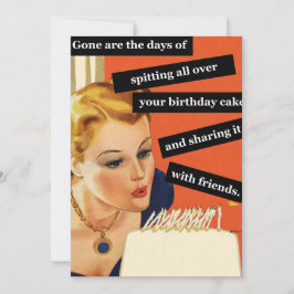 Lustigt Retro Birthday Card bloss ut ljus Julkort
