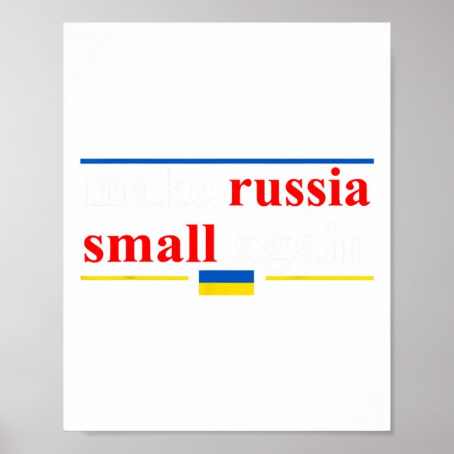 Lustigt Retro Gör Ryssland litet igen Poster (Framsidan)