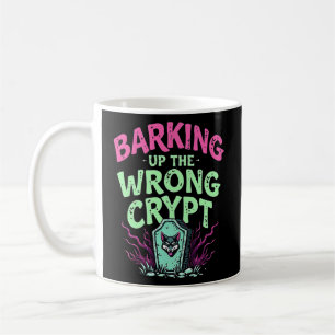 Lustigt Retro gotiic Barking up the error Crypt Kaffemugg