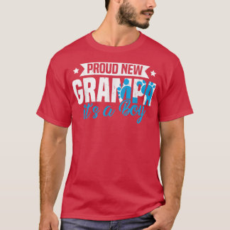 Lustigt Retro Proud New Grampa Det är en Boy Gende T Shirt