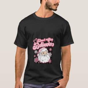 Lustigt Retro Sluta inte tro på Jultomten Chris T Shirt
