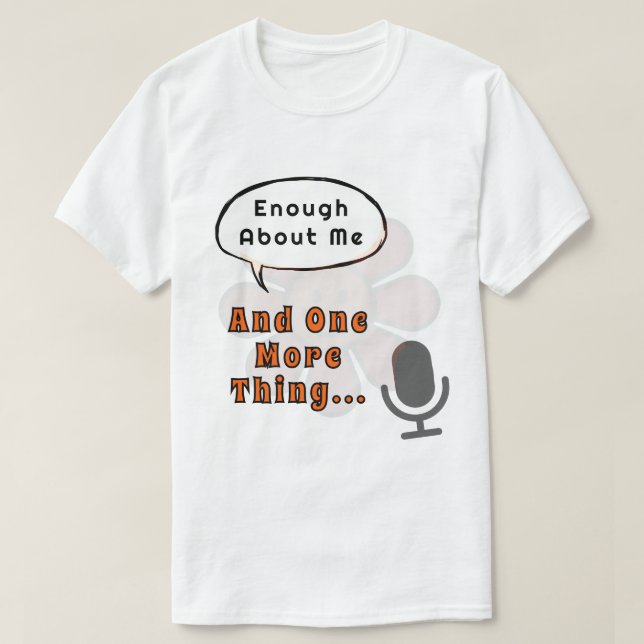 Lustigt Retro Talker nog om mig och en till T Shirt (Design framsida)