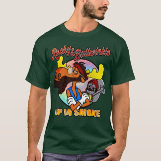Lustigt Retro Up in Smoke Design T Shirt