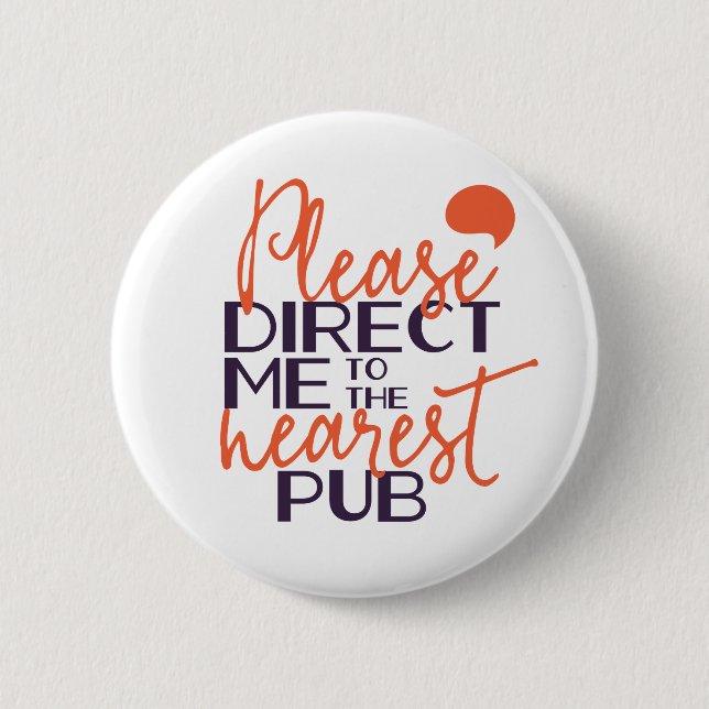 Lustigt, rikta mig till närmaste pub knapp (Framsida)