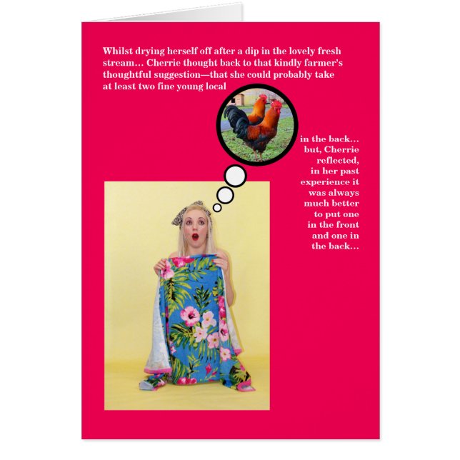 Lustigt Risqué Humor Joke Valentindagskort Hälsningskort (Framsidan)