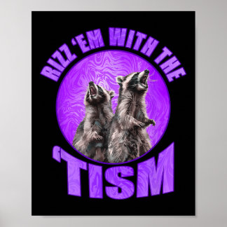 Lustigt Rizz Em med stimmemets autistiska rasism Poster