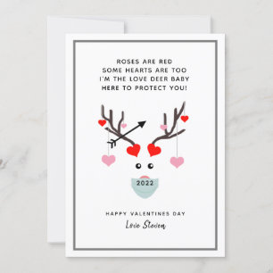 Lustigt Ro är Red Valentines day 2022 Namn Kort