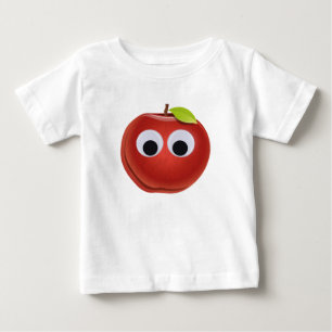 Lustigt rödäpple med Googly Ögon T Shirt
