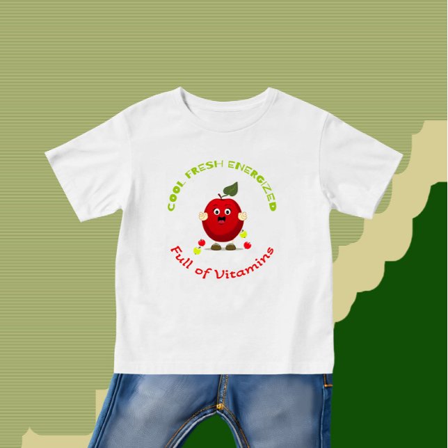 Lustigt rödäpple t shirt (Skapare uppladdad)