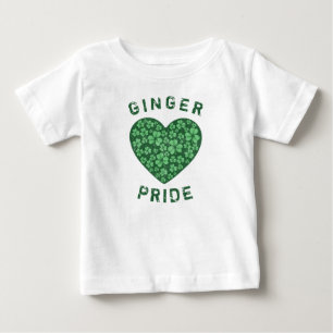 Lustigt Rödhårig Ginger Power Shamrock Grönt He T Shirt
