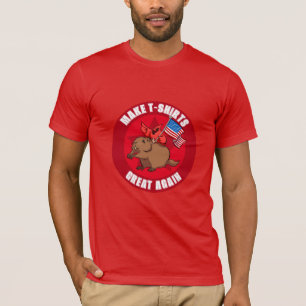 Lustigt rödkardinalmärke T-Shirts Underbar igen Ar