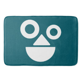 Lustigt, roligt ansikte badrumsmatta
