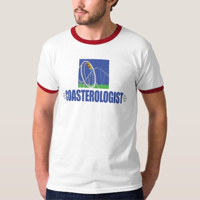 Lustigt roller Underlägg T-shirt (Framsida)