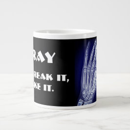 Lustigt röntgen. Du bryter den, jag tar den" & Han Jumbo Mugg