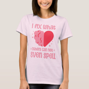 Lustigt Rosa I laga vad andra inte kan neurologi T Shirt