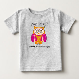 Lustigt Rosa Uggla "Vem tog hand om?" Kids’ T-Shir T Shirt