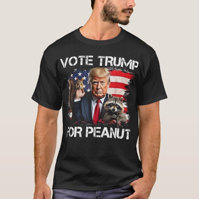 Lustigt rösttrump för jordnöt Squirrel-trumman 202 T Shirt (Framsida)