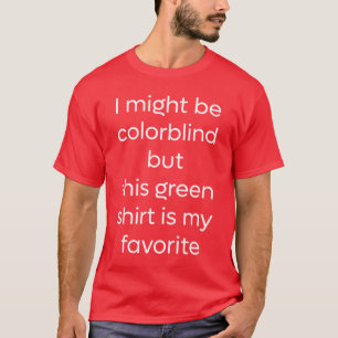 Lustigt rött - Grönt Färg T Shirt
