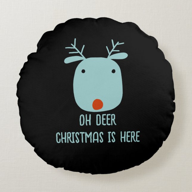 Lustigt Rudolph, Red-Nlied Reindeer-julen Rund Kudde (Framsidan)