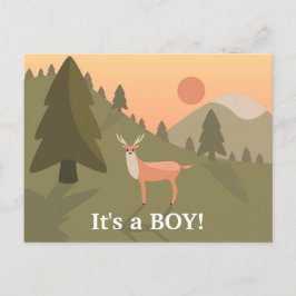 Lustigt "Så gammal" Whitetail Buck Baby Meddelande Vykort