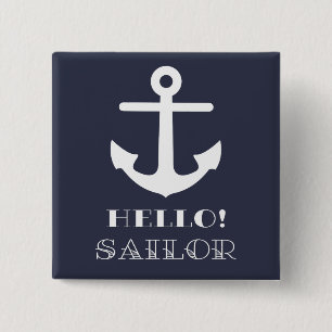 Lustigt Sailor Gift. Nautisk ankare för Hej Knapp