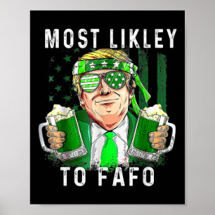 Lustigt Sankt Patrick-Dag, troligast för Fafo Trum Poster