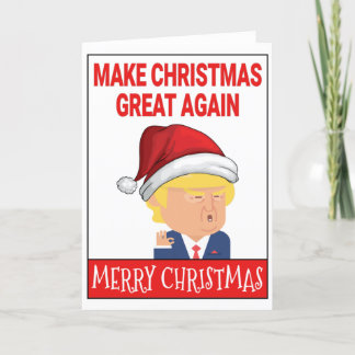 Lustigt Santa Donald Trump God jul Helgkort