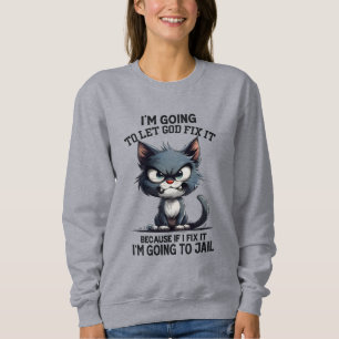 Lustigt sarcasm Cat God. T Shirt
