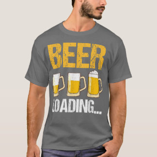Lustigt Sarcastic Beer Loading Fiesta Drinking Äls T Shirt