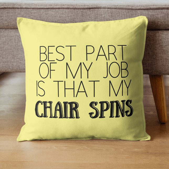 Lustigt Sarcastic Best Part of My Job Pillow Kudde (Skapare uppladdad)