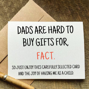 Lustigt Sarcastic Birthday Card för Pappa Inbjudningar